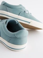 Mineral Blue Elastic Lace Up Shoes - Image 5 of 6