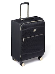 Dune London Black Oriel Monogram 66cm Medium Suitcase - Image 3 of 4