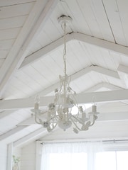 Shabby Chic by Rachel Ashwell® White Rosalina Chandelier Ceiling Light - Image 2 of 6