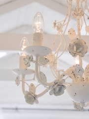 Shabby Chic by Rachel Ashwell® White Rosalina Chandelier Ceiling Light - Image 3 of 6