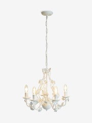 Shabby Chic by Rachel Ashwell® White Rosalina Chandelier Ceiling Light - Image 5 of 6