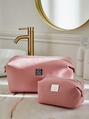 Faux Leather Slouch Make-Up Bag - Image 1 of 10