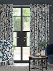 Blue Jarrod Made To Measure 100% Cotton Curtains - Image 1 of 9