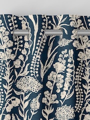 Blue Jarrod Made To Measure 100% Cotton Curtains - Image 7 of 9