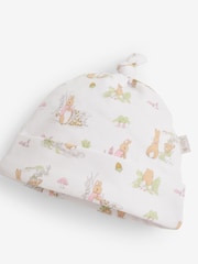 JoJo Maman Bébé Pink 3-Piece Flopsy Bunny Sleepsuit, Jacket & Hat Set - Image 7 of 9