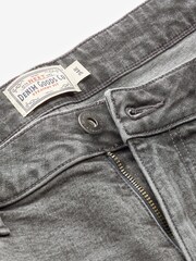 Temno siva - Raztegljive denim kratke hlače - Slika 3 iz 5