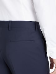 BOSS Blue Slim Fit Suit Trousers - Image 4 of 7