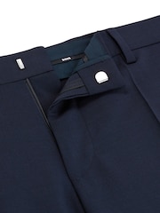 BOSS Blue Slim Fit Suit Trousers - Image 7 of 7