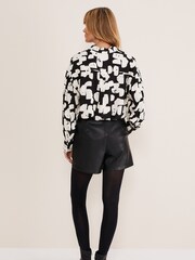 Phase Eight Black Pleather Hadley Shorts - Image 2 of 6