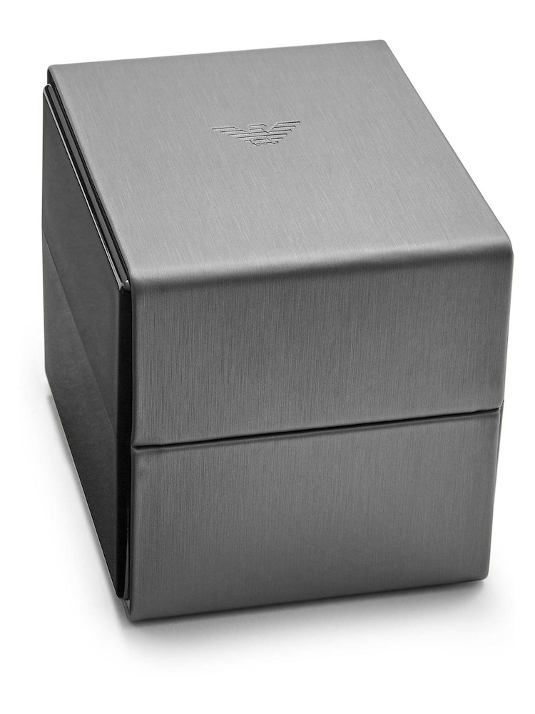 Emporio Armani Gents Silver Tone Watch & Bracelet Gift Set - Image 3 of 3