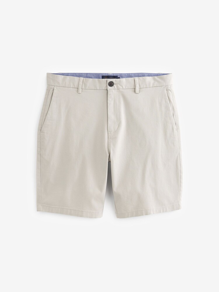 Pierre claire et bleu vintage - Short chino stretch - Image 7 of 12