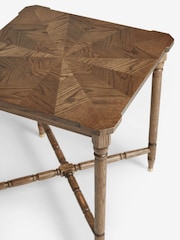 Nina Campbell Dark Oak Tedworth Side Table - Image 5 of 6