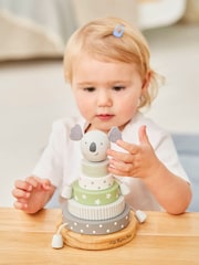 JoJo Maman Bébé Grey Koala Wooden Stacker - Image 2 of 2