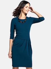 HotSquash Blue Pleat Waist Dress - Image 6 of 7