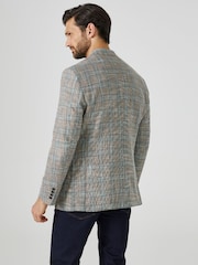 Skopes Mickelson Stone Blue Check Tailored Fit Jacket - Image 3 of 6