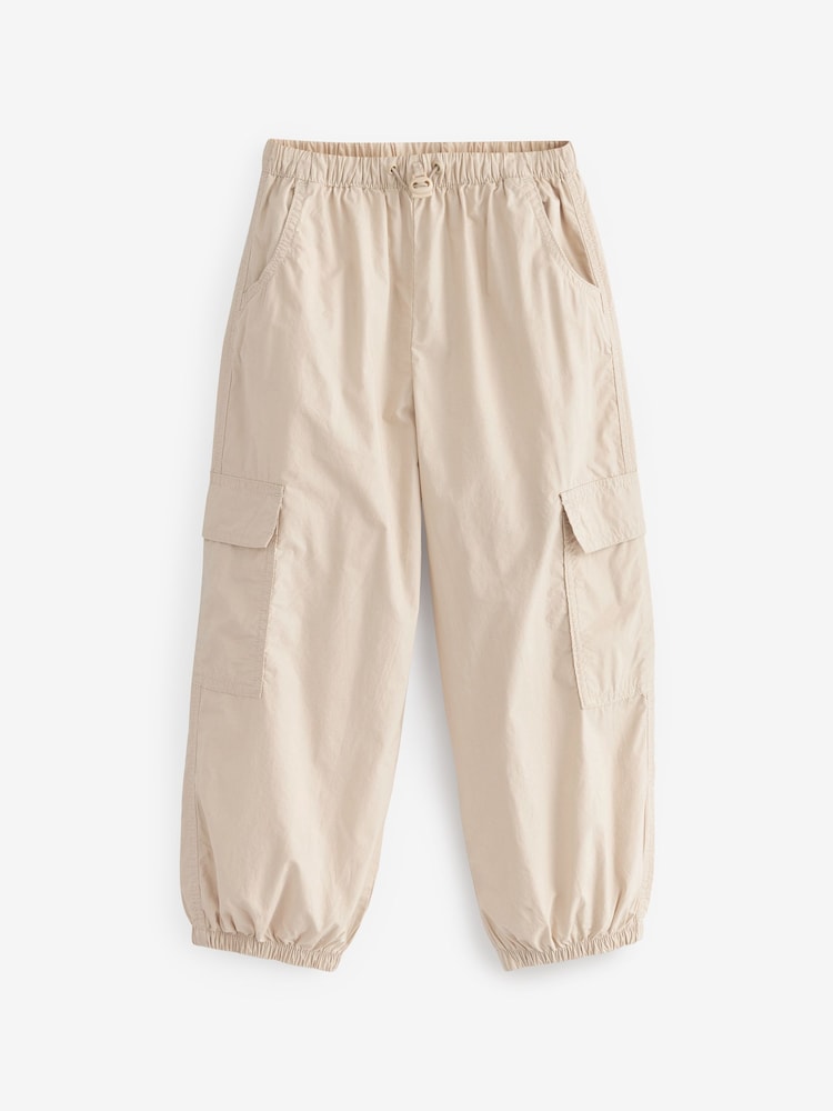 Neutral Stone Parachute Cargo Cuffed Trousers (3-16yrs) - Image 5 of 6