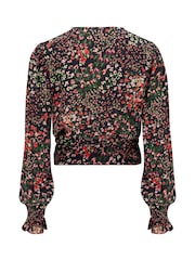 Pour Moi Black Laney Woven Wrap Blouse - Image 5 of 5