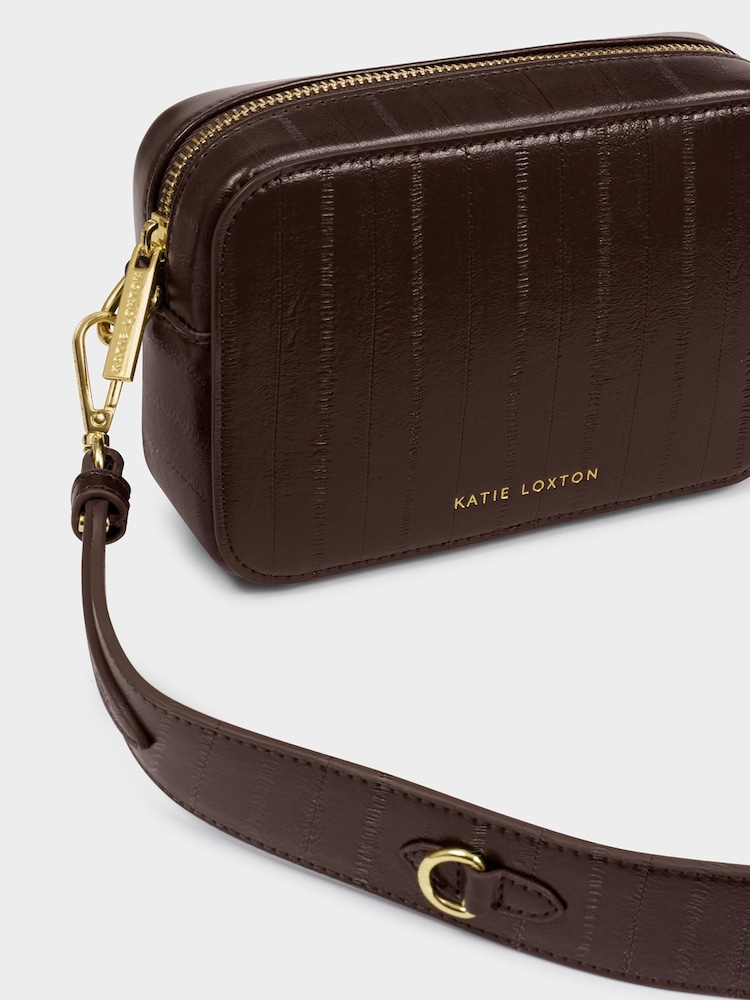 Katie Loxton Choclolate Brown Avery Leopard Small Cross-Body Bag - Image 2 of 4