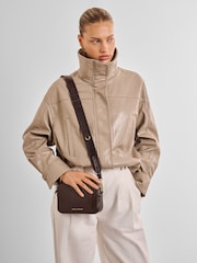 Katie Loxton Choclolate Brown Avery Leopard Small Cross-Body Bag - Image 4 of 4