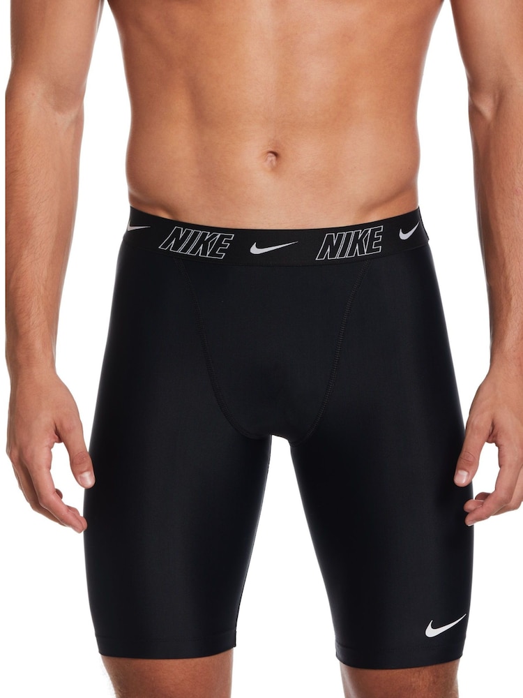 Nike Black Logo Tape Jammer Performance Swim Shorts - Image 1 of 4