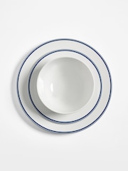 Jasper Conran London 12 Piece Blue Fine China Trim 12 Piece Dinner Set - Image 4 of 7