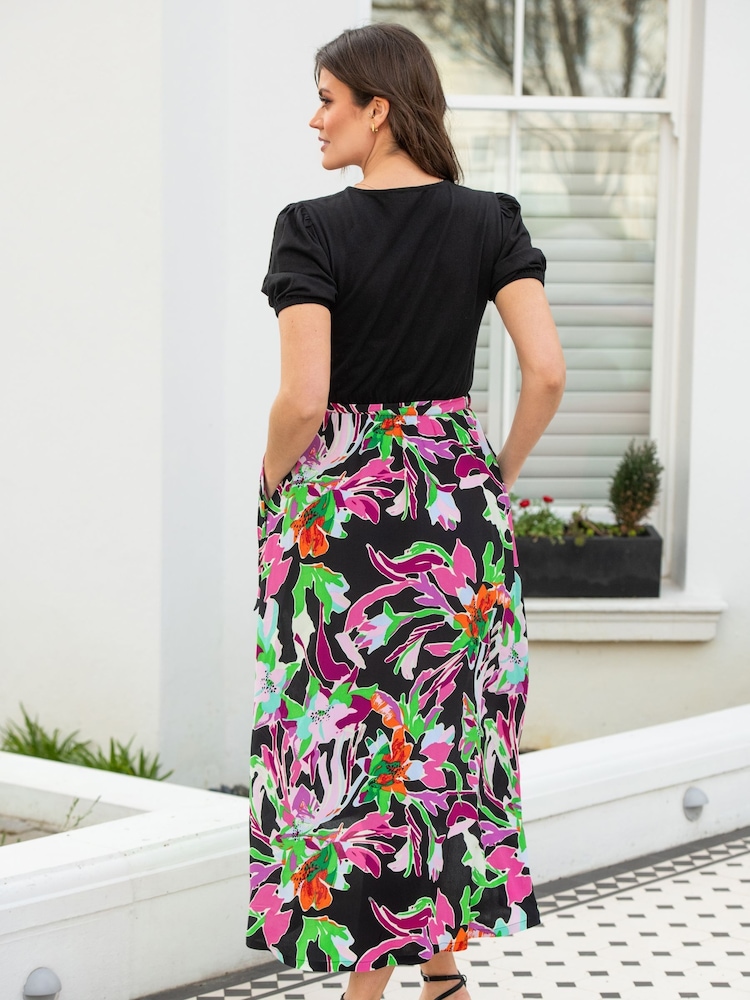 Pour Moi Black Annabelle Woven Dress - Image 2 of 4