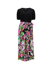 Pour Moi Black Annabelle Woven Dress - Image 3 of 4