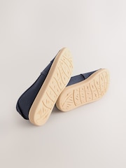 Navy Blue Canvas Slip-Ons Shoes - Image 5 of 5