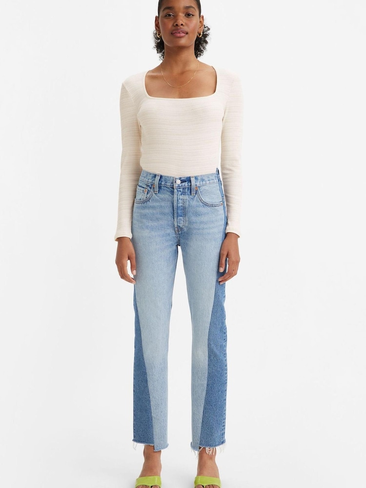 Levi's® 2 Tone 501® Spliced Jeans - Image 1 of 8