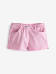 Pink Regular Length Frayed Edge Shorts (3-16yrs) - Image 5 of 6