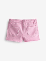 Pink Regular Length Frayed Edge Shorts (3-16yrs) - Image 6 of 6