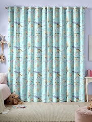Voyage Aqua Blue Kids Mermaids Party Made To Measure Curtains - Image 2 of 9