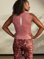 Pink Next Active Yoga Ribbed Vest - Image 3 of 5