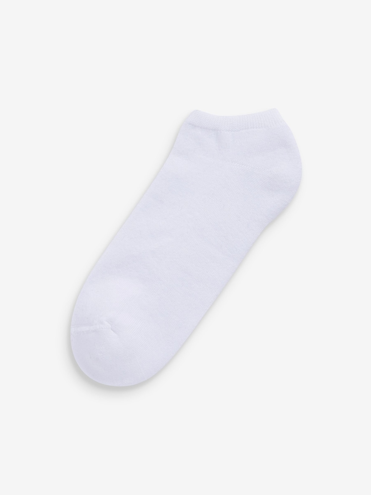 White 10 Pack Cushioned Trainers Socks - Image 2 of 2