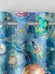 Voyage Sky Kids Out Of This World Made To Measure Curtains - Image 7 of 9