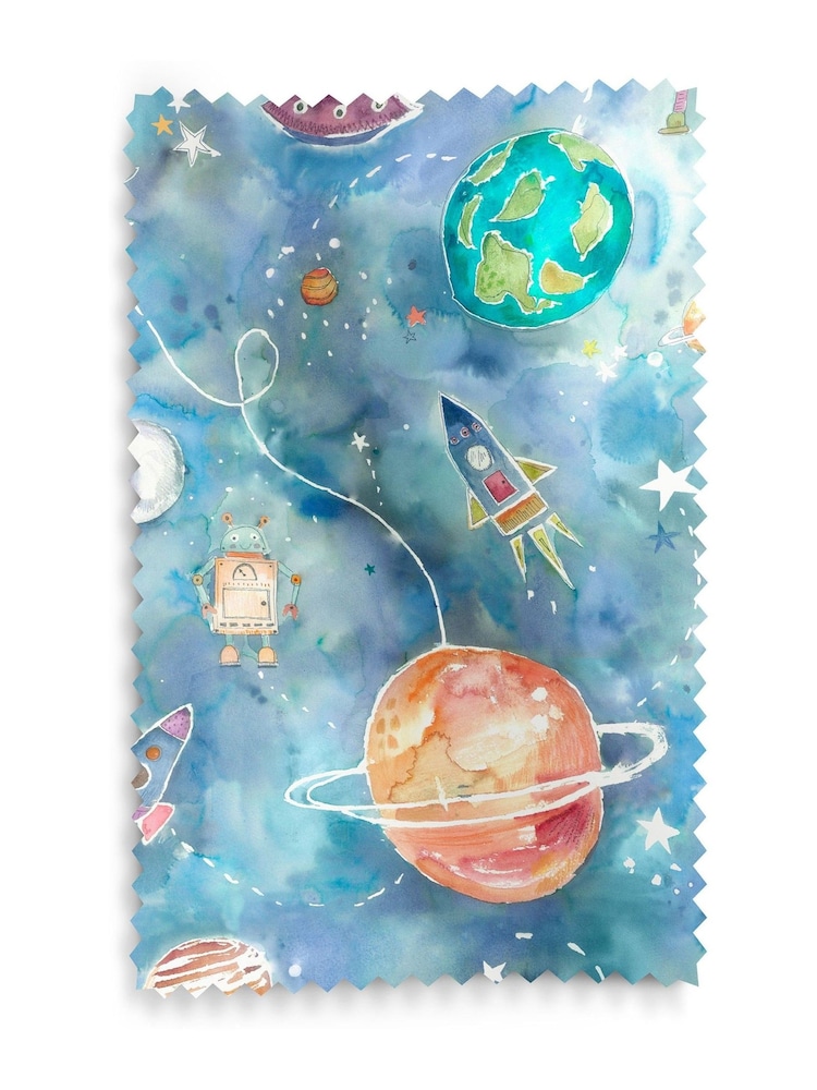Voyage Sky Kids Out Of This World Made To Measure Curtains - Image 9 of 9