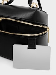 Katie Loxton Black Mia Mini Vanity Crossbody Bag - Image 5 of 7