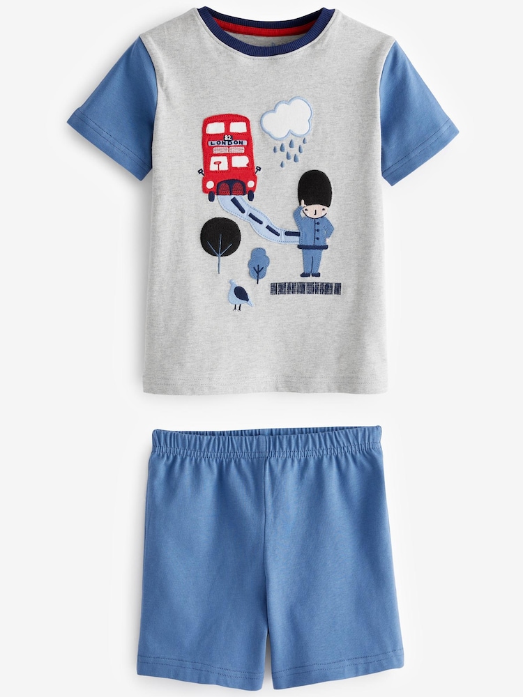 London King Print - Coronation Pyjama-Set mit Shorts im 3er-Pack (9 Monate bis8 Jahre) - Bild 6 von 6 London King Print - Coronation Pyjama-Set mit Shorts im 3er-Pack (9 Monate bis8 Jahre) - Bild 6 von 6