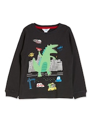 M&Co Grey Monster In The City T-Shirt - Image 5 of 6
