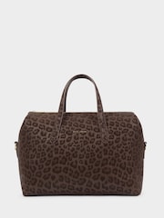 Katie Loxton Brown Leopard Print Milan Cabin Bag - Image 3 of 6