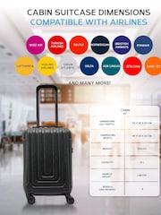 Flight Knight Easy Jet Hard Shell Cabin Carry On Case Suitcase 55x35x20cm Set Of 2 - Image 5 of 7