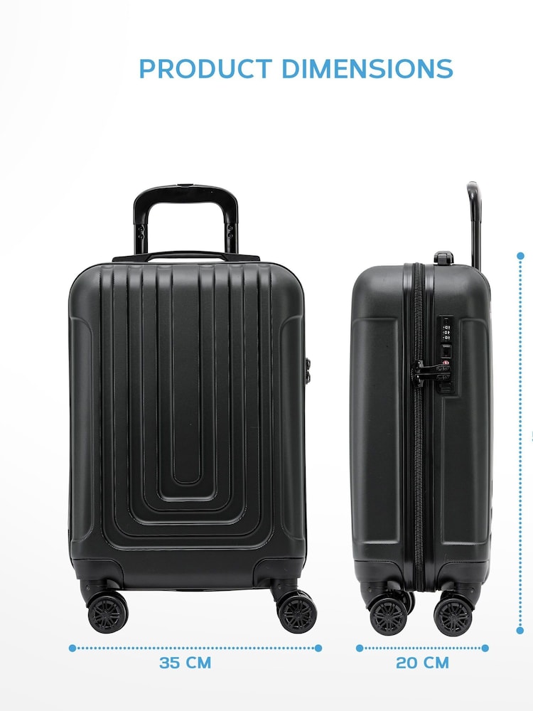 Flight Knight Easy Jet Hard Shell Cabin Carry On Case Suitcase 55x35x20cm Set Of 2 - Image 7 of 7