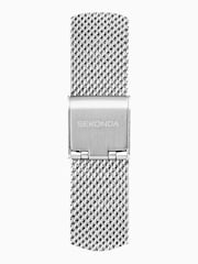 Sekonda Ladies Silver Tone Nordic Stainless Steel Mesh Bracelet Watch - Image 4 of 6