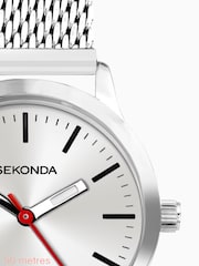 Sekonda Ladies Silver Tone Nordic Stainless Steel Mesh Bracelet Watch - Image 6 of 6