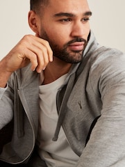 Grey Lightweight Zip Up Hoodie - Image 2 of 5