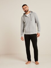 Grey Lightweight Zip Up Hoodie - Image 3 of 5