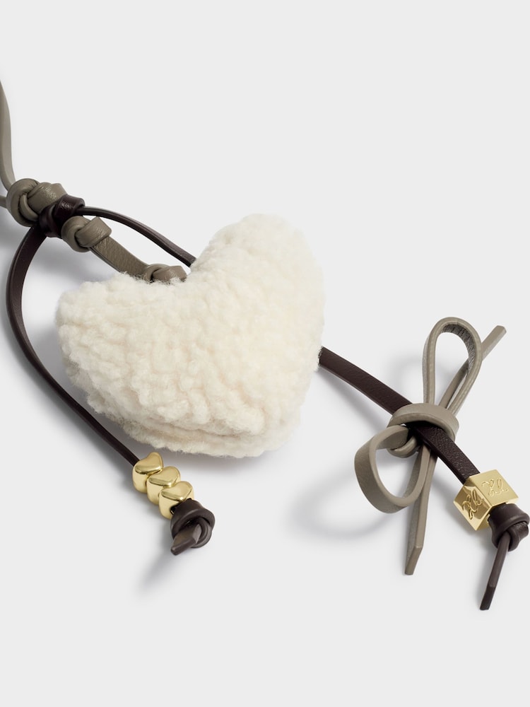 Katie Loxton Brown Borg Heart Charm - Image 2 of 3