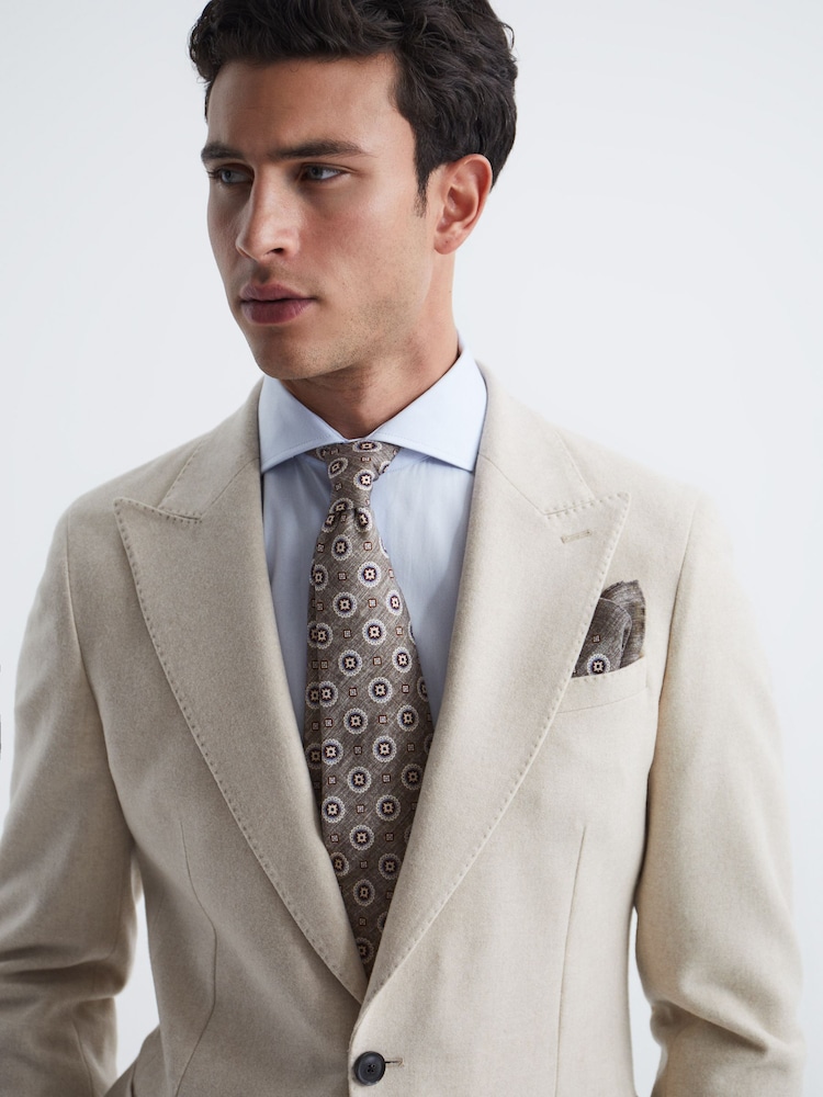 Reiss Grey Pluto Printed Tie - Image 2 of 5