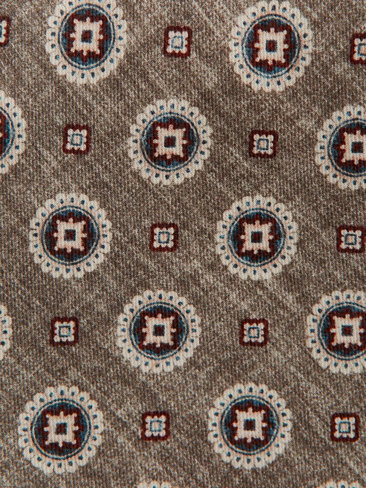 Reiss Grey Pluto Printed Tie - Image 5 of 5 Reiss Grey Pluto Printed Tie - Image 5 of 5