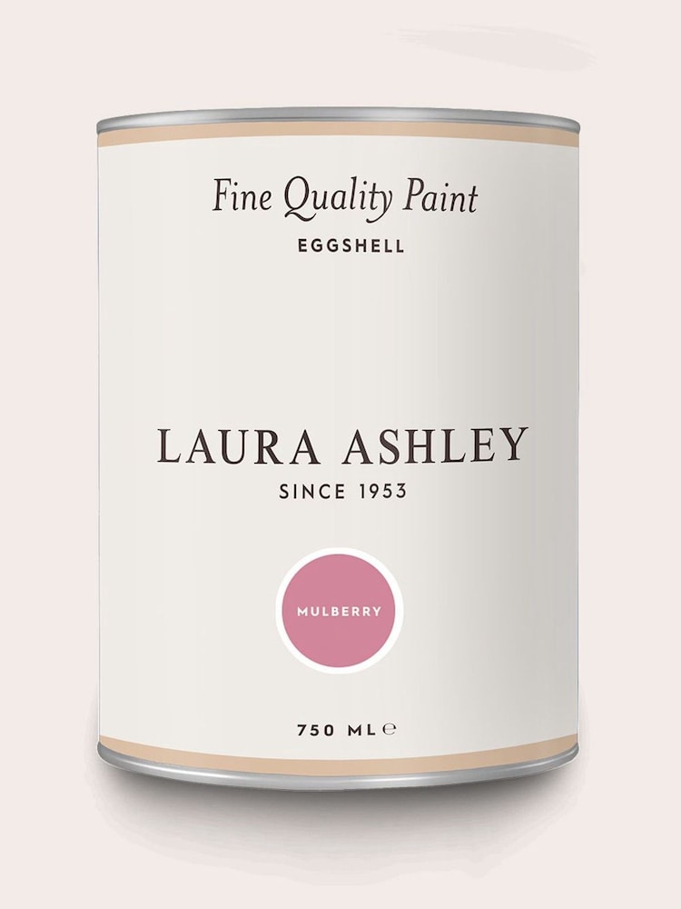 Laura Ashley Mulberry Eggshell 750ml Paint - Image 4 of 5